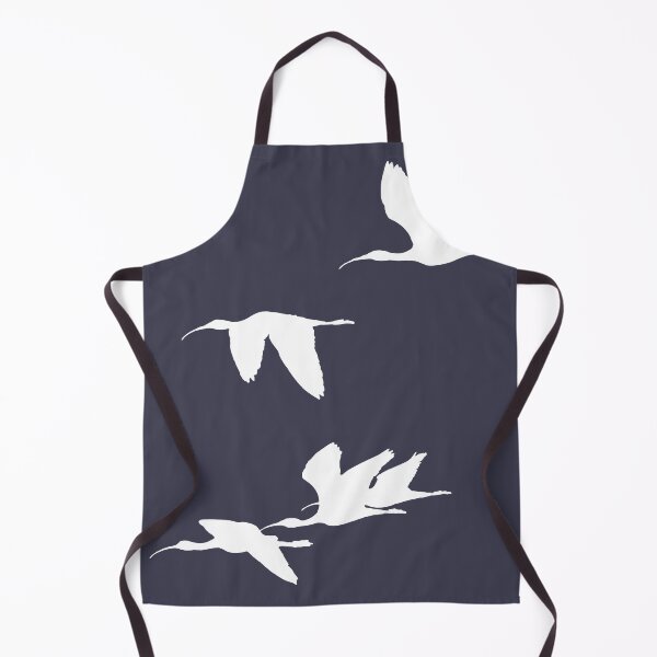 Item preview, White Silhouette of Ibises In Flight designed and sold by taiche.