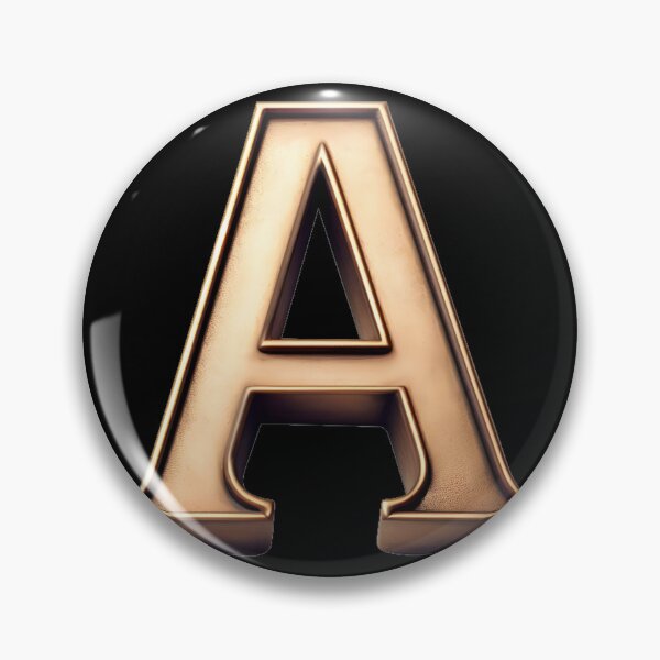Item preview, BRASS LETTER A STICKER designed and sold by stickysterscom.