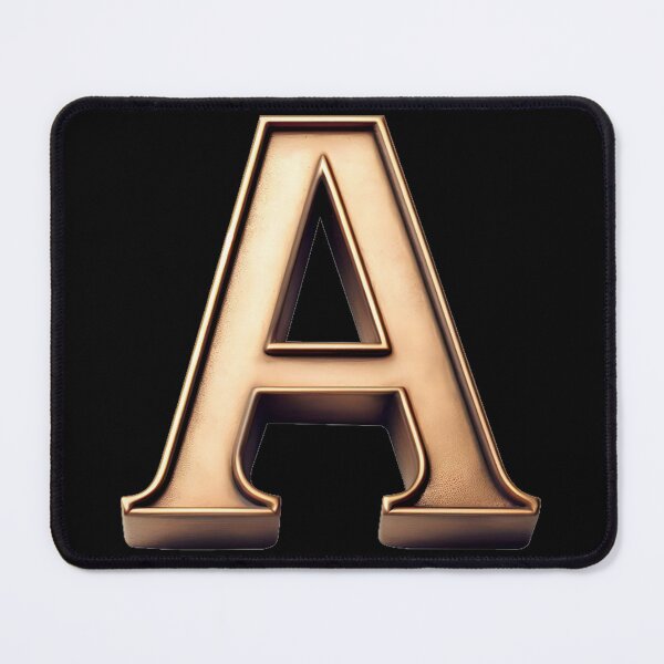 Item preview, BRASS LETTER A STICKER designed and sold by stickysterscom.
