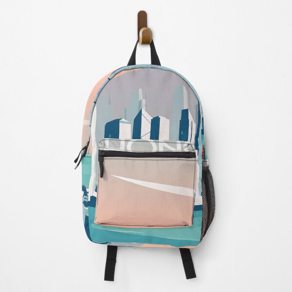 Item preview, Hong Kong travel poster wall art designed and sold by Arctic frame studio.