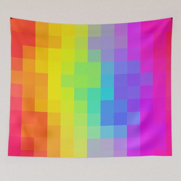 Item preview, Florecent Pink Yellow Red Mosaic designed and sold by AmezMemes.