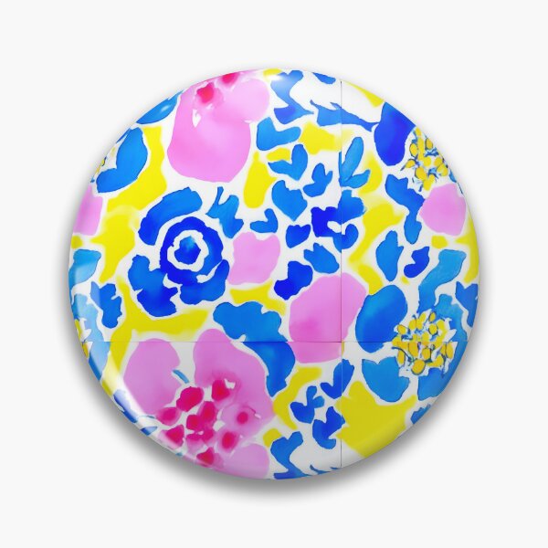 Item preview, Preppy colors abstract flowers designed and sold by SophieClimaArt.