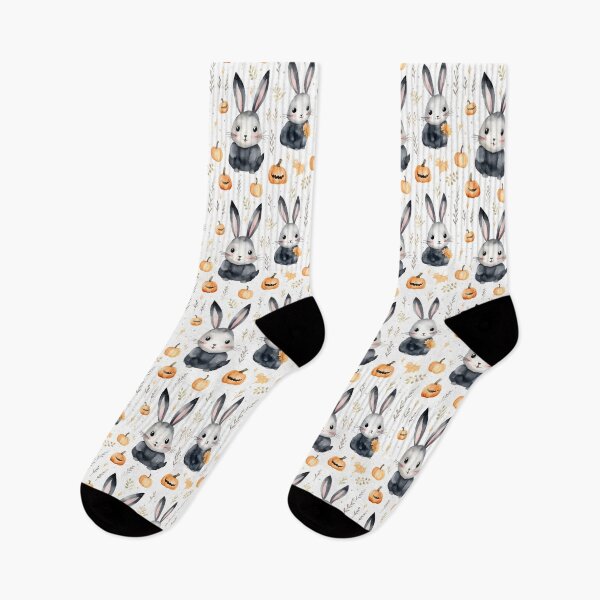 Item preview, Hare-raising Halloween Delights: Cute Rabbit in Spooky Festivities designed and sold by qoodesignstudio.
