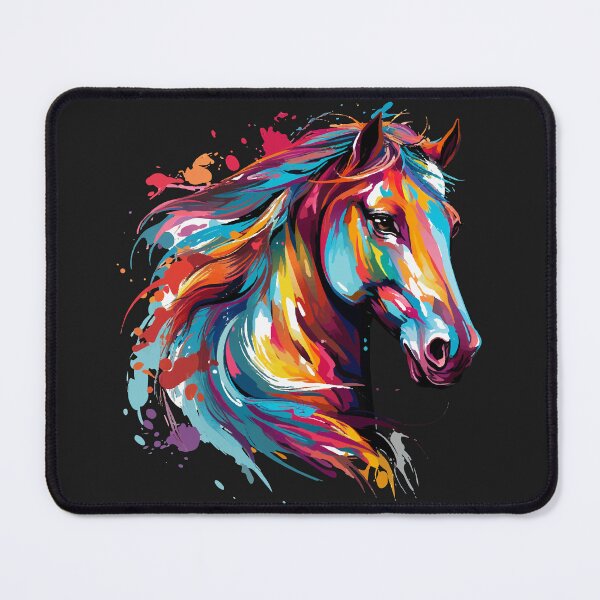Item preview, Art horse abstract colorful portrait designed and sold by Andrea-Design.