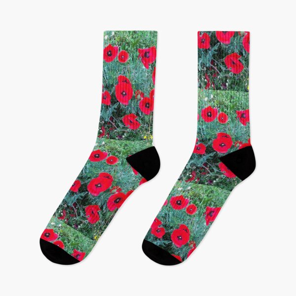 Item preview, Field Of Poppies Birds Eye View designed and sold by Jessie Williams.