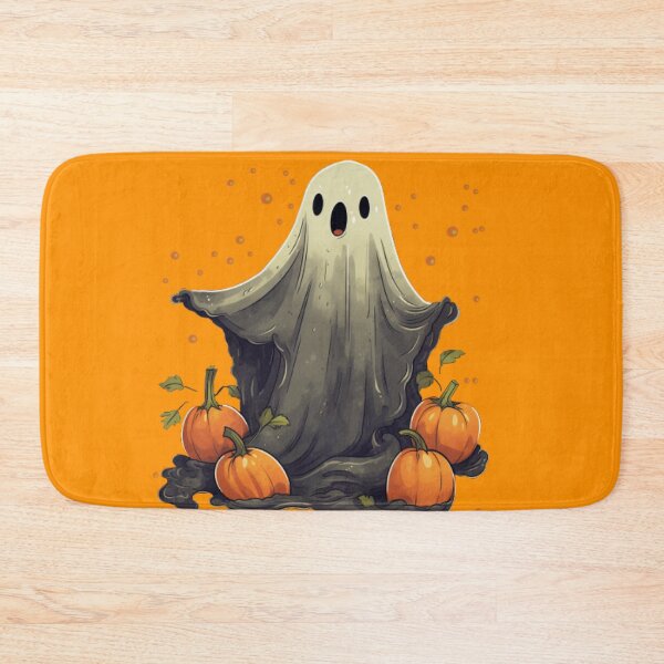 Item preview, Scarry Halloween ghost with pumpkins designed and sold by Micha-L.