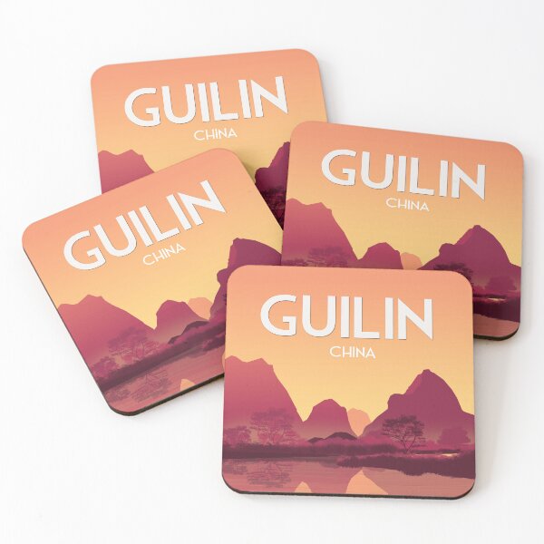 Item preview, Guilin china travel poster wall art designed and sold by Arctic frame studio.
