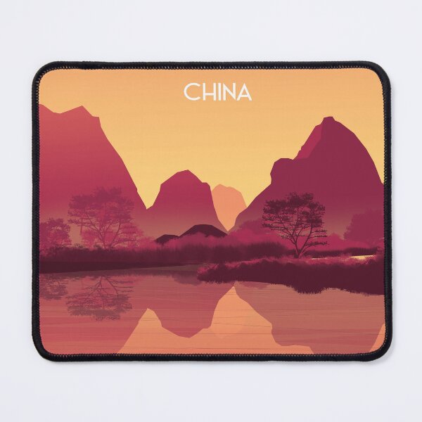 Item preview, Guilin china travel poster wall art designed and sold by Arctic frame studio.