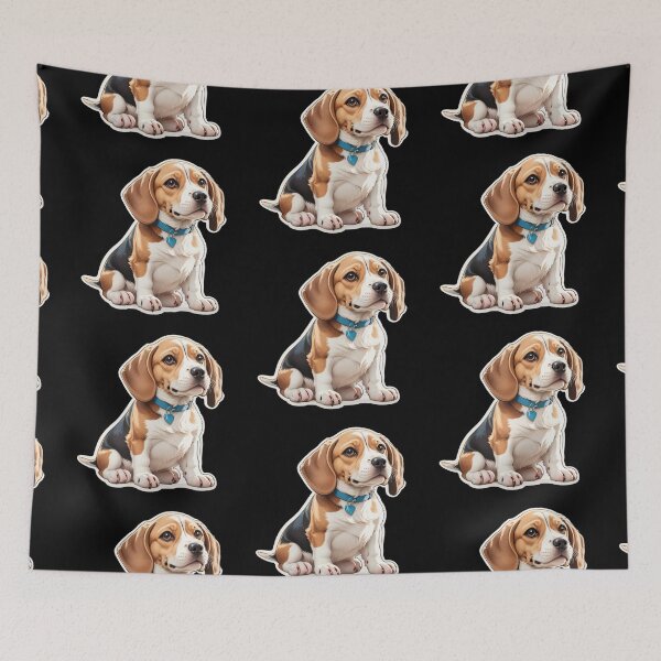 Item preview, Sticker cartoon cute Beagle 2. designed and sold by WhalesDesignLab.