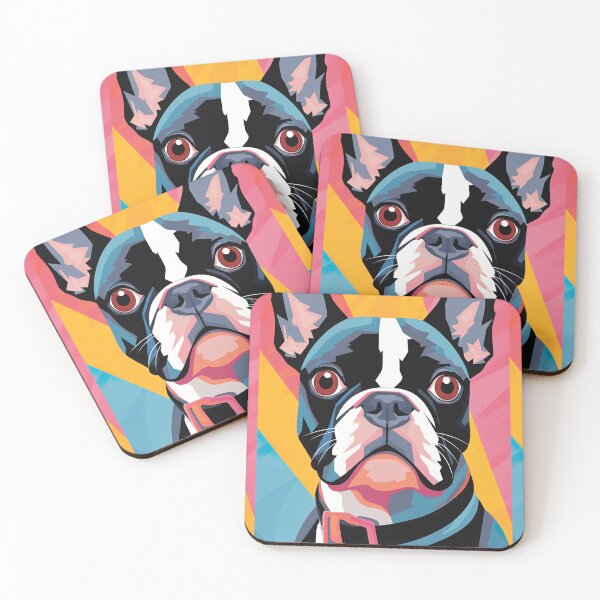 Item preview, Pop Art Boston Terrier designed and sold by Inky-Spiration.