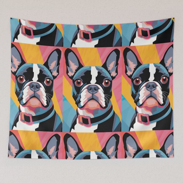 Item preview, Pop Art Boston Terrier designed and sold by Inky-Spiration.