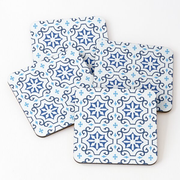 Item preview, Moroccan-inspired blue Mediterranean tiles. designed and sold by by Mònica Roca.