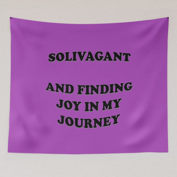 Item preview, Copy of Solivagant And Finding Joy In My Journey Lone Walker Quote  designed and sold by taiche.