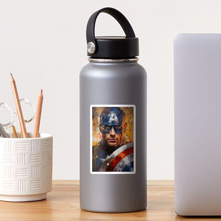 Marvel Avengers Captain America Sentinel of Liberty 24 oz SK Water Bottle