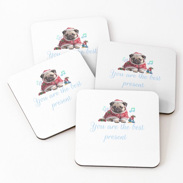 Item preview, Festive Christmas-themed Pug Design designed and sold by Yougeen.