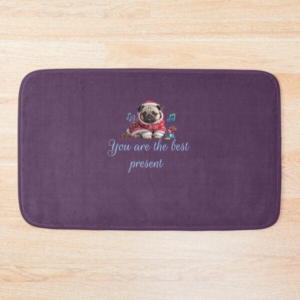 Item preview, Festive Christmas-themed Pug Design designed and sold by Yougeen.