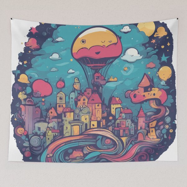 Item preview, The Night Sky Voyager: A Fire-Powered Balloon Ride designed and sold by TrendyMingle.