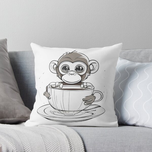 Item preview, Miserable Monkey in Coffee Cup designed and sold by Merthh.