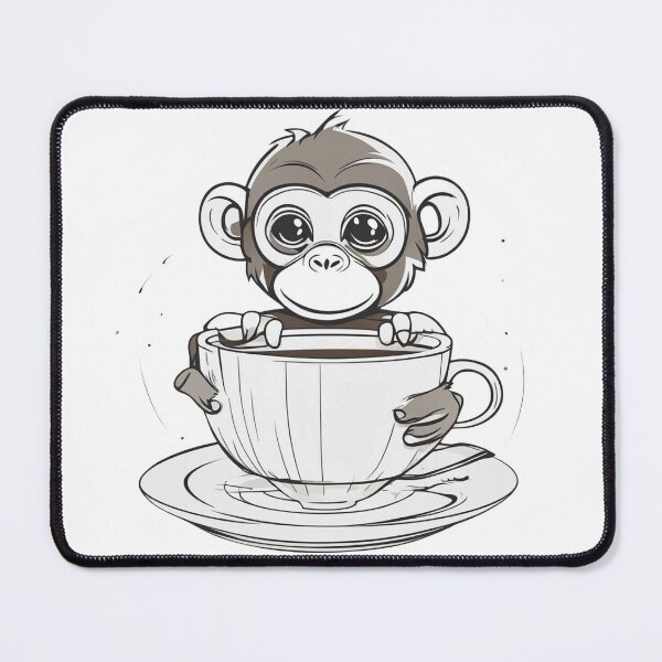 Item preview, Miserable Monkey in Coffee Cup designed and sold by Merthh.