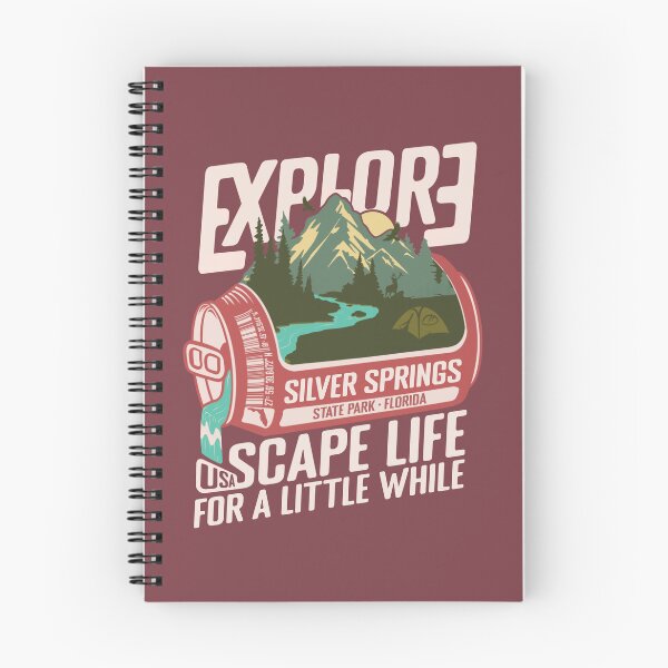 Item preview, Silver Springs State Park Florida - FL Retro In A Pink Soda Camping Hiking Outdoor Adventure designed and sold by mountainfad.
