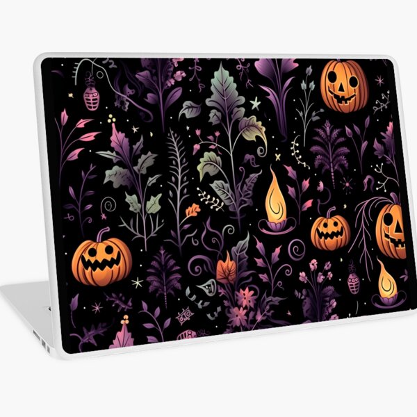 Item preview, Halloween pattern, flowers and pumpkin designed and sold by Patty A..