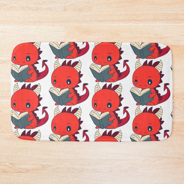 Item preview,  Stock Illustration  Emoji character cartoon green dragon dinosaur reading a book sticker emoticon	 designed and sold by Innamalinka.