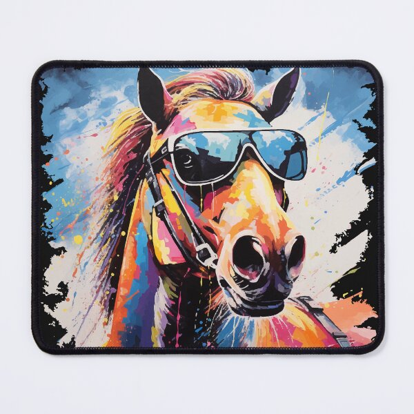 Item preview, Art horse cool and colorful with sunglasses designed and sold by Andrea-Design.