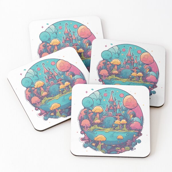 Item preview, Daylight Castle in the Enchanted Forest by the Tranquil Waters designed and sold by TrendyMingle.