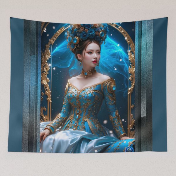 Item preview, Princesa de la rosa azul Seductor arte conceptual de IA de Xzendor7 designed and sold by Xzendor7 Digital Art Creations.