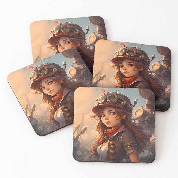 Item preview, Cartoon Steampunk Girl designed and sold by Lumora.Studio.
