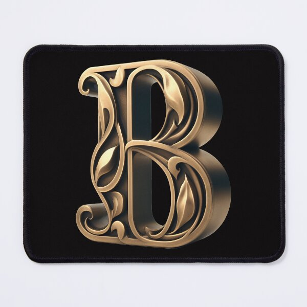 Item preview, BRASS 3D LETTER B STICKER designed and sold by stickysterscom.