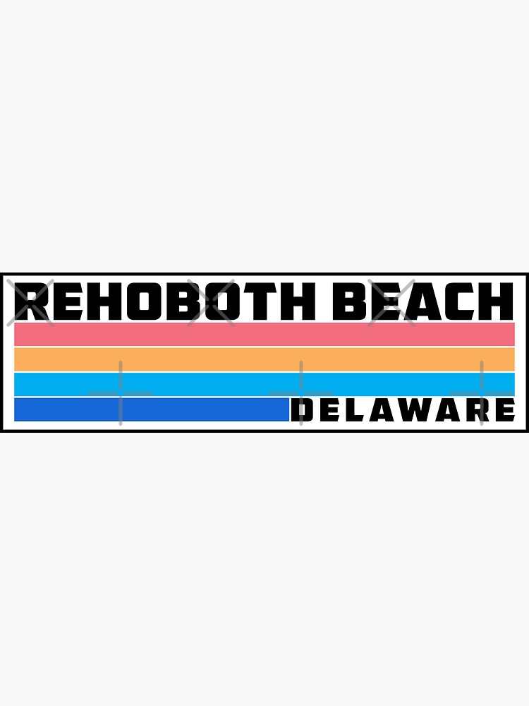 "Rehoboth Beach Delaware DE" Sticker for Sale by TravelTime Redbubble