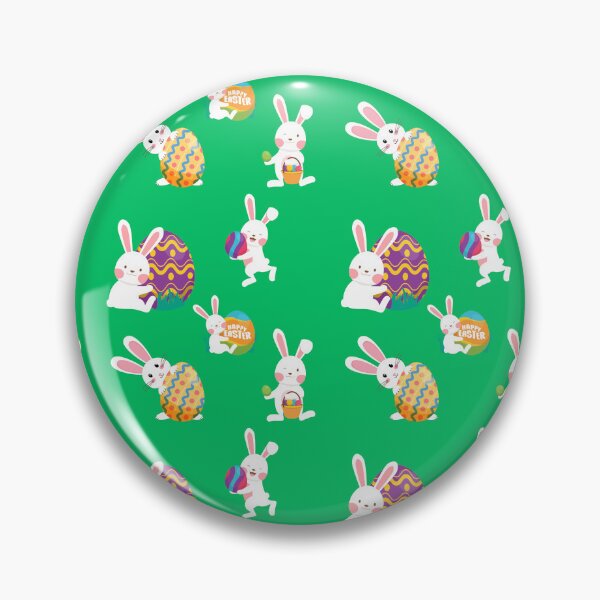 Item preview, Joyful Easter Bunny Spreading Cheer with Colorful Eggs designed and sold by PatternXS.