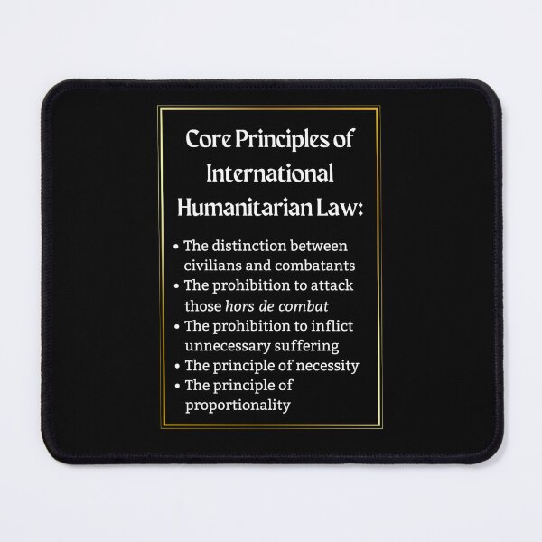 Item preview, Core Principles of International Humanitarian Law. War Crimes designed and sold by Rebel-Design.
