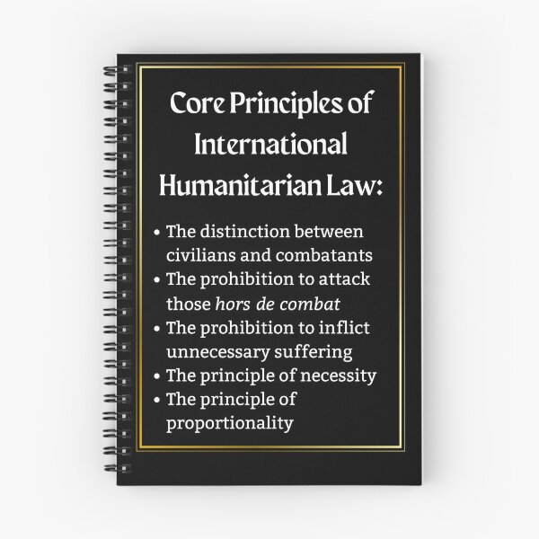 Item preview, Core Principles of International Humanitarian Law. War Crimes designed and sold by Rebel-Design.