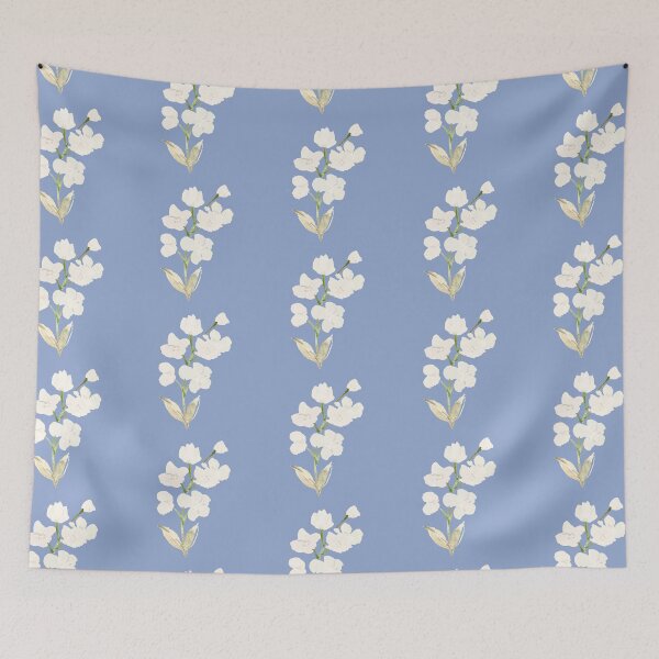 Item preview, Bonita flor blanca: azul bebé. designed and sold by Asmaa Abdul-Azim.