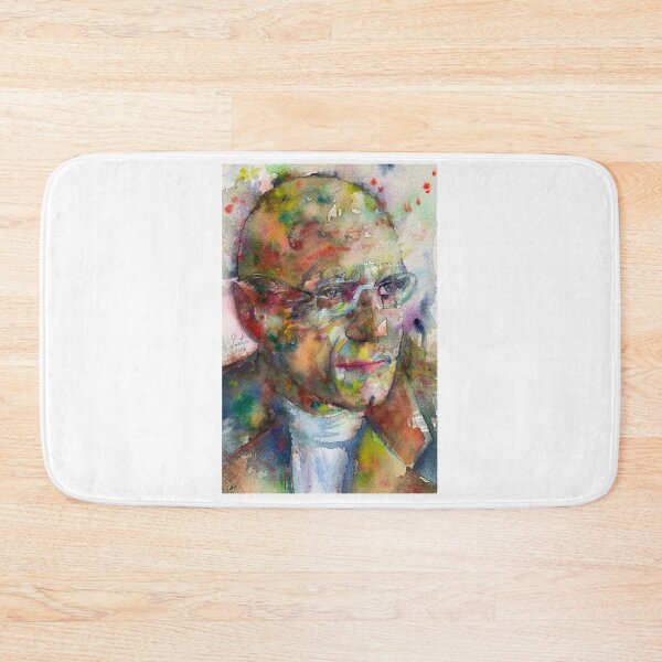Item preview, MICHEL FOUCAULT watercolor portrait .1 designed and sold by lautir.