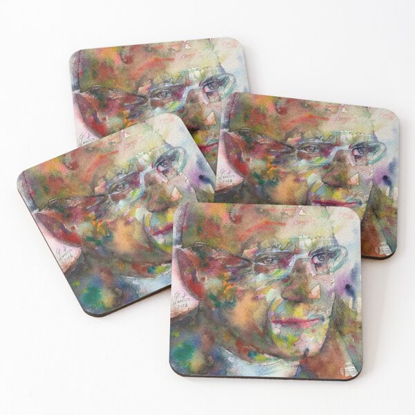 Item preview, MICHEL FOUCAULT watercolor portrait .1 designed and sold by lautir.
