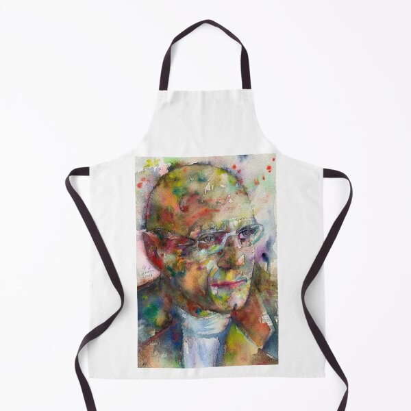 Item preview, MICHEL FOUCAULT watercolor portrait .1 designed and sold by lautir.