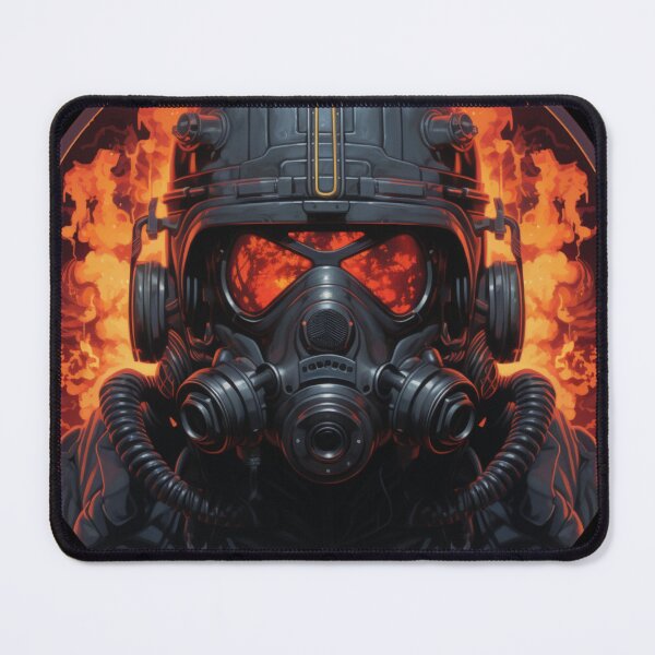 Item preview, Futuristic Firefighter Pyromancer Arsonist Industrial Cypherpunk designed and sold by Nightarcade.