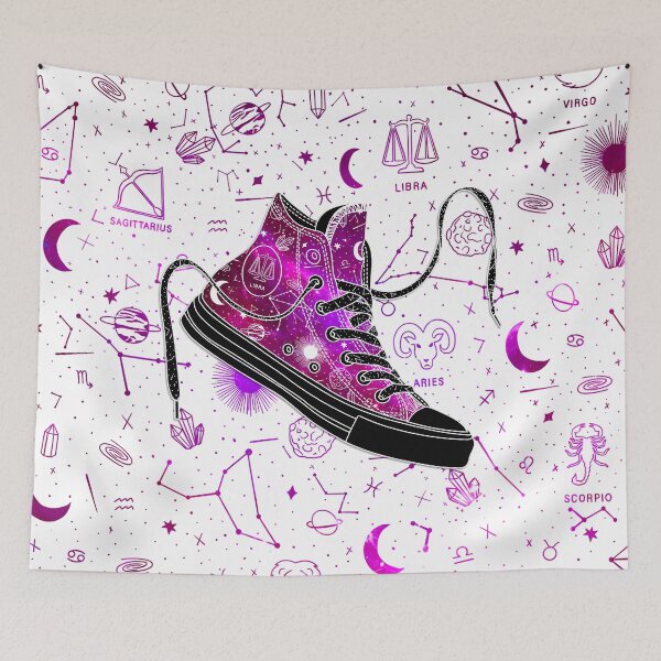 Item preview, Libra high tops - Space canvas designed and sold by MickeyEdwards.