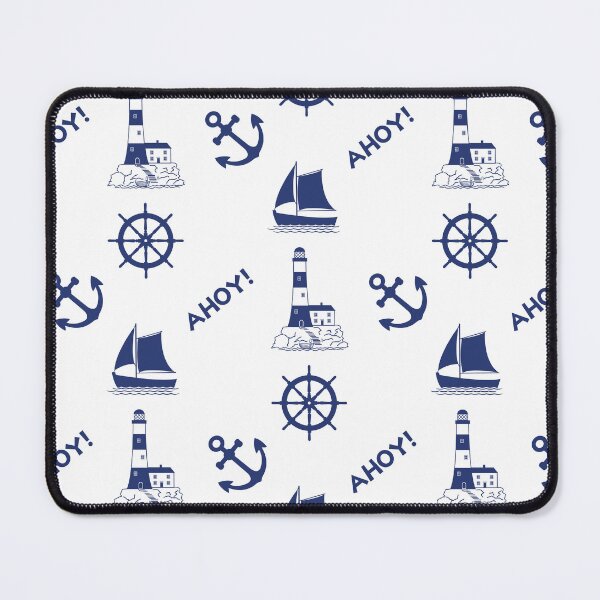 Item preview, Sailing Illustrative Pattern Navy Blue designed and sold by NataliePaskell.