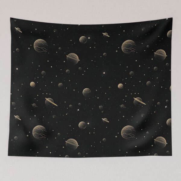 Item preview, black space minimal seamless designed and sold by Ttthunder123.