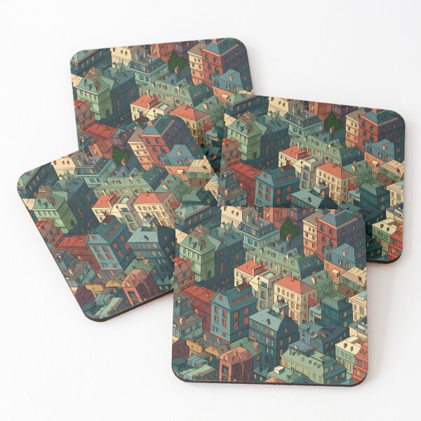 Item preview, city town seamless designed and sold by Ttthunder123.
