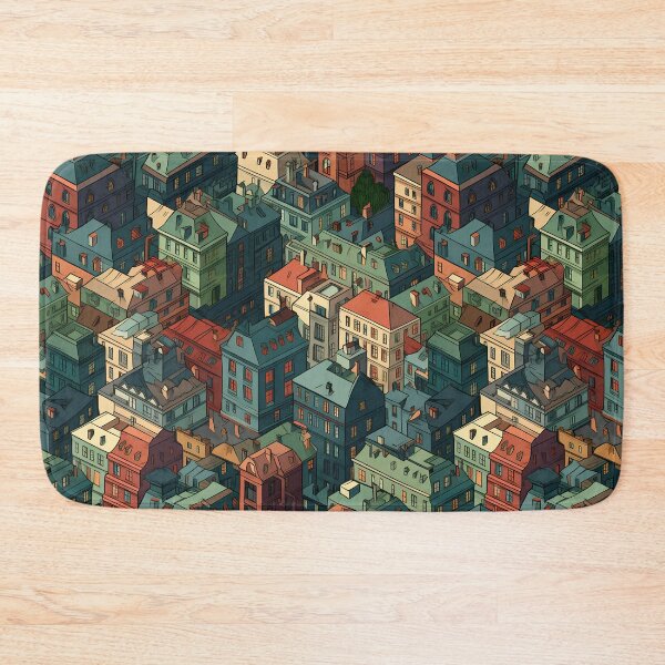 Item preview, city town seamless designed and sold by Ttthunder123.