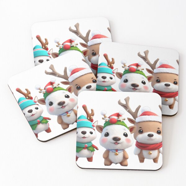 Item preview, Festive Friends: Christmas Toy Animal Trio designed and sold by DesignsColins.