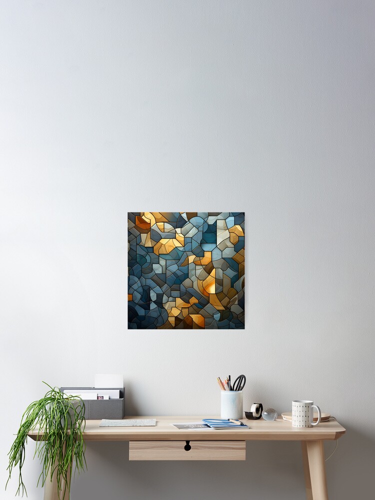 Thumbnail 2 of 3, Poster, Abstract background designed and sold by annabubster.