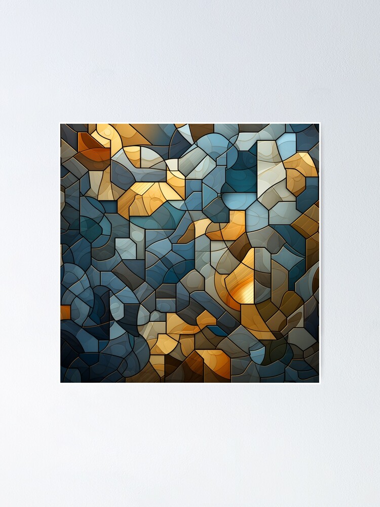 Thumbnail 1 of 3, Poster, Abstract background designed and sold by annabubster.