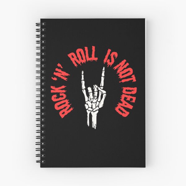 Item preview, ? "Rock 'n' Roll Is Not Dead" Skeleton Hand Tee: A Humorous Ode to the Classics! designed and sold by Loffartdesign.