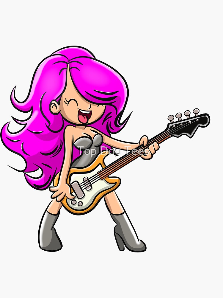 Pinky T the Bass Player | Sticker